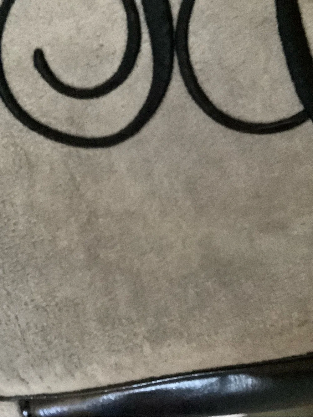 Juicy Couture Grey & Black Velvet laptop bag
